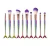 MERMAID BRUSH SET  MAKE-UP-PINSELSET 10 STÜCK MEERJUNGFRAU