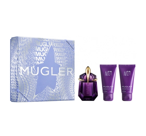 Mugler Alien Eau de Parfum Spray 30ml Lotion 50ml Gel 50ml EDP 30ML BALSAM 50ML GEL 50ML ezebra Internetdrogerie Onlinedrogerie Shop billige Kosmetika