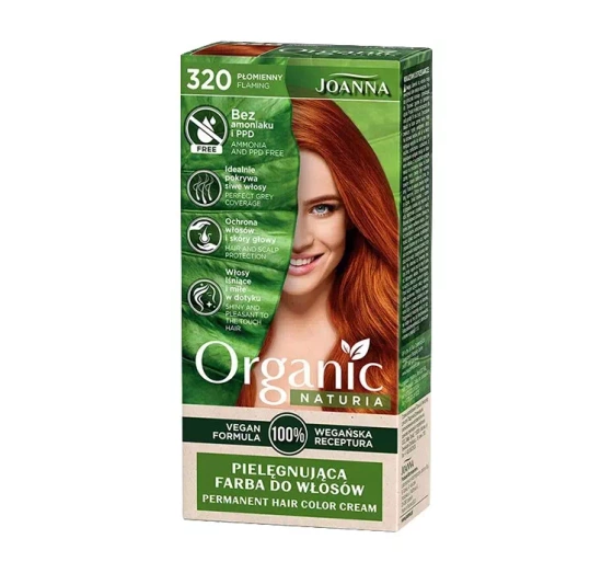 JOANNA NATURIA ORGANIC PFLEGENDE HAARFARBE OHNE AMMONIAK UND PPD 320 FLAMING 320 FLAMING