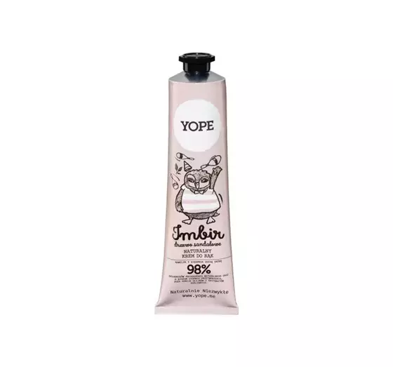 Yope Naturliche Handcreme Ginger Sandalwood 100 Ml Ingwer Und Sandelbaum Ezebra De Internetdrogerie Onlinedrogerie Shop Billige Kosmetika