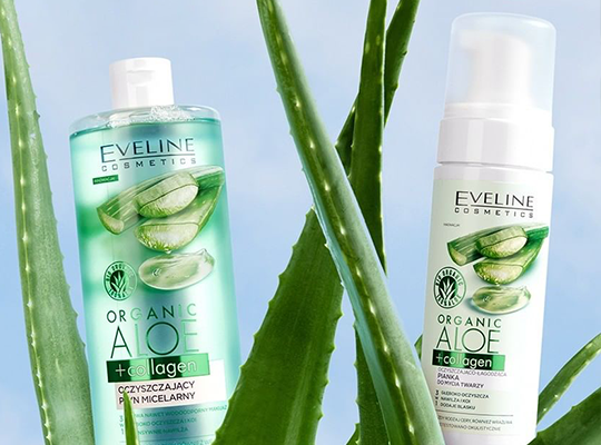 Eveline Organic Aloe + Collagen reinigende Mizellenflüssigkeit