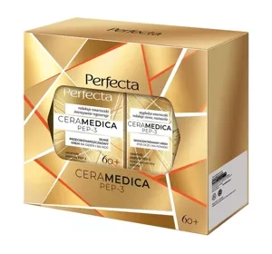 Perfecta Ceramedica Pep-3 Gesichtspflegeset Creme für Tag und Nacht 60+ + Augemnpflege