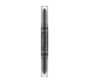 MAX FACTOR CONTOURING STICK EYESHADOW BRONZE MOON & FOREST GREEN