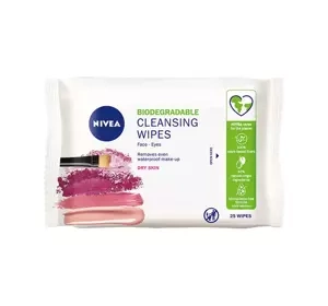 NIVEA BIOLOGISCH ABBAUBARE ABSCHMINKTÜCHER FÜR TROCKENE HAUT 25 STÜCK