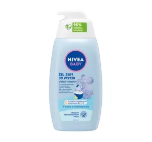 NIVEA BABY 2IN1 WASCHGEL FÜR KÖRPER UND HAAR BEI KINDERN MIT PUMPE 500ML