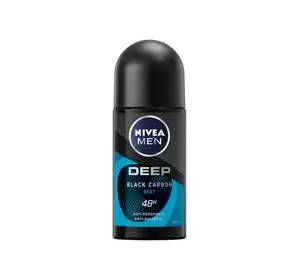 NIVEA MEN DEEP BLACK CARBON BEAT ANTITRANSPIRANT ROLL ON 50ML