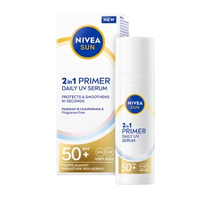NIVEA SUN Daily UV Serum Primer 2in1 Sonnenserum SPF50+ 30ml