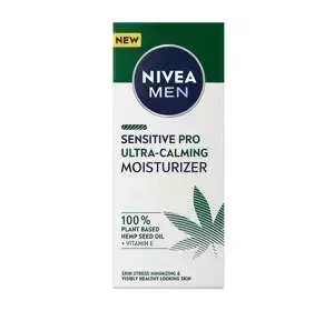 NIVEA MEN Sensitive Pro feuchtigkeitsspendende Gesichtscreme mit Hanfsamen 75ml