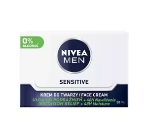NIVEA MEN SESITIVE FACE CREAM FEUCHTIGKETISSPENDENDE GESICHTSCREME 50ML