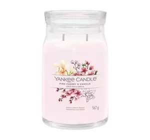 YANKEE CANDLE SIGNATURE DUFTKERZE PINK CHERRY & VANILLA 567G