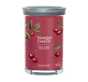 YANKEE CANDLE SIGNATURE DUFTKERZE TUMBLER BLACK CHERRY 567G