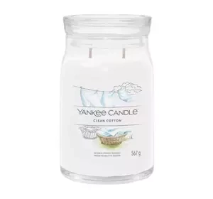 YANKEE CANDLE SIGNATURE DUFTKERZE CLEAN COTTON 567G