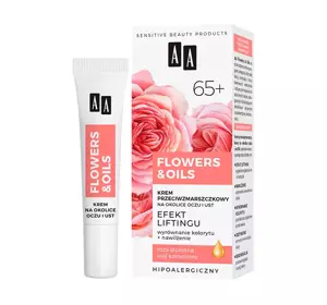 AA FLOWERS & OIL LIFTINGEFFEKT ANTI FALTEN AUGENCREME 65+ 15ML