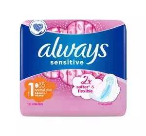 ALWAYS SENSITIVE DAMENBINDEN MIT FLÜGELN 1 NORMAL PLUS 10 STÜCK