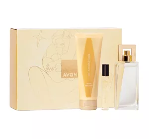 AVON ATTRACTION GESCHENKSET FÜR FRAUEN EDP 50ML + MINI PARFÜM 10ML + BALSAM 125ML