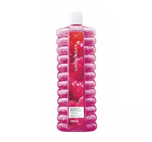 AVON SENSES BUBBLE BATH BADEZUSATZ RASPBERRY DELIGHT 1000ML