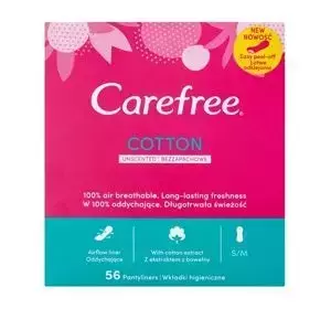 CAREFREE COTTON DUFTFREIE SLIPEINLAGEN 56 STÜCK