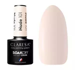 CLARESA SOAK OFF HYBRIDLACK NUDE 101 5ML