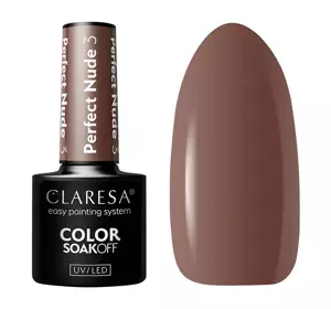 CLARESA SOAK OFF HYBRIDLACK PERFECT NUDE 3 5ML