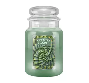 COUNTRY CANDLE DUFTKERZE BIG JAR SPIRAL ALOE 680G