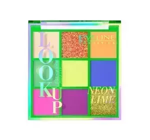 EVELINE LOOK UP EYESHADOW PALETTE LIDSCHATTENPALETTE NEON LIME 10,8G