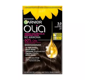 GARNIER OLIA PERMANENTE HAARFARBE OHNE AMMONIAK 3.0 SEHR DUNKLES BRAUN