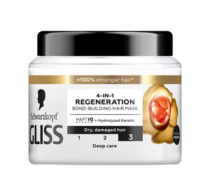 GLISS 4-IN-1 REGENERATION HAARMASKE 400ML