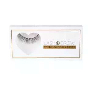 LASH BROW PREMIUM SILK LASHES NATURAL MESS KÜNSTLICHE WIMPERN 1 PAAR