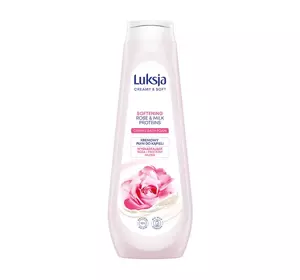 LUKSJA CREAMY & SOFT CREMIGER BADEZUSATZ ROSE UND MILCHPROTEINE 900ML