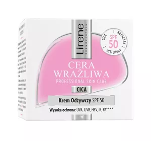 Lirene Cera Wrażliwa Nährende Gesichtscreme SPF50 50ml