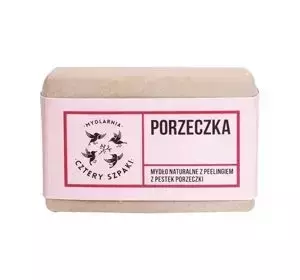 MYDLARNIA CZTERY SZPAKI JOHANNISBEERE NATÜRLICHE SEIFE MIT PEELING 110G