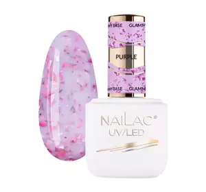 NAILAC GLAMMY BASE KAUTSCHUKBASIS PURPLE 7ML