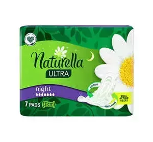 NATURELLA ULTRA NIGHT 31 CM HYGIENEBINDEN MIT FLÜGELN 7 STÜCK