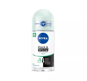 NIVEA BLACK&WHITE INVISIBLE FRESH ANTI TRANSPIRANT ROLL ON 50ML