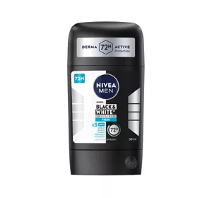 NIVEA MEN BLACK&WHITE INVISIBLE FRESH ANTITRANSPIRANT STICK FÜR MÄNNER 50ML