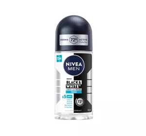 NIVEA MEN INVISIBLE BLACK WHITE ANTITRANSPIRANT ROLL ON 50ML