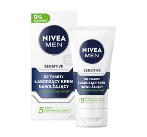 NIVEA MEN SENSITIVE LINDERNDE FEUCHTIGKEITSSPENDENDE CREME FÜR MÄNNER 75ML