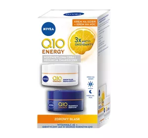 NIVEA Q10 ENERGY KOSMETIKSET ZUR GESICHTSPFLEGE CREME FÜR TAG UND NACHT 2x50ML