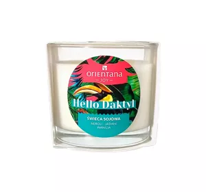 Orientana Hello Daktyl Sojakerze mit Duftnoten von Neroli, Jasmin und Vanille