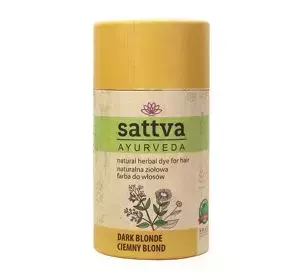 SATTVA AYURVEDA HENNA NATÜRLICHES PFLANZLICHES HAARFÄRBEMITTEL DUNKELBLOND 150G