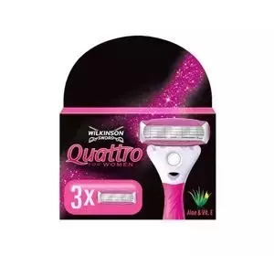 WILKINSON SWORD QUATTRO FOR WOMEN RASIERKLINGEN FÜR FRAUEN 3 STÜCK