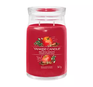 YANKEE CANDLE SIGNATURE DUFTKERZE RED APPLE WREAT 567G