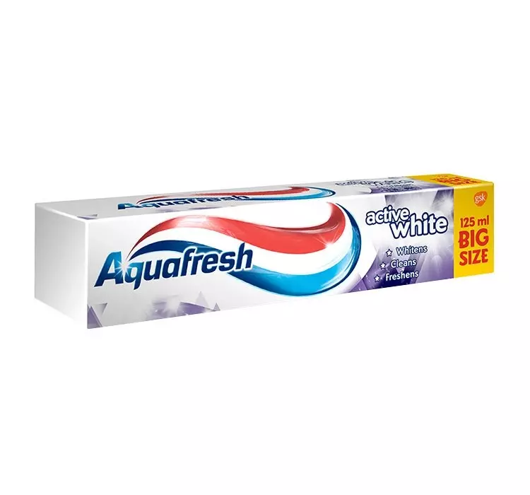 Aquafresh Active White Zahnpasta 125 Ml Active White Ezebra De Internetdrogerie Onlinedrogerie Shop Billige Kosmetika