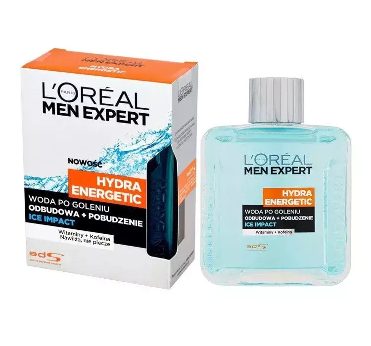 loreal men expert hydra ice impact energetic after shave 100 ml ice