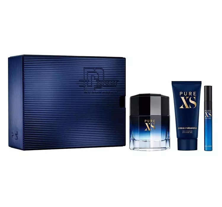 paco rabanne pure xs for him edt spray 100ml + 10ml + duschgel 100ml ...