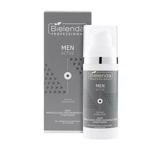  BIELENDA PROFESSIONAL MEN ACTIVE REVITALISIERENDE CREME GEGEN FALTEN MIT PROTEINEN 50ML