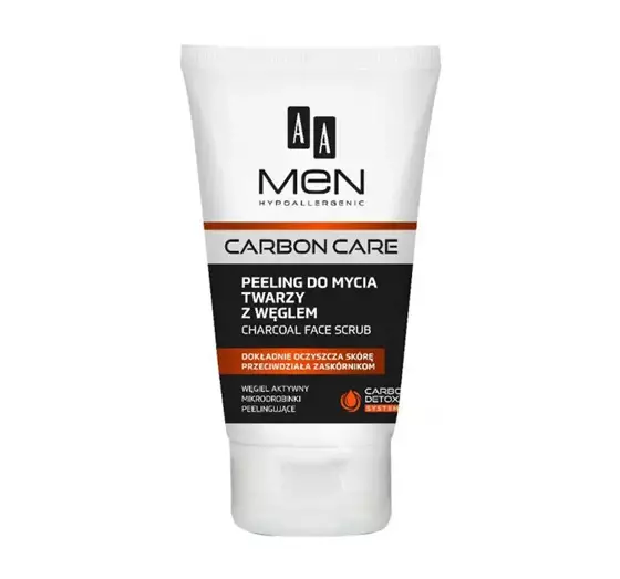 AA MEN CARBON CARE GESICHTSPEELING MIT AKTIVKOHLE 150ML