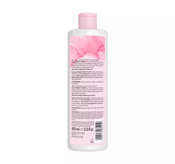 AA MY BEAUTY POWER FEUCHTIGKEITSSPENDENDE KÖRPERLOTION KAKTUSFEIGEN UND ROSENÖL 400ML