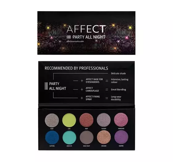 AFFECT PARTY ALL NIGHT PALETTE 10 LIDSCHATTEN