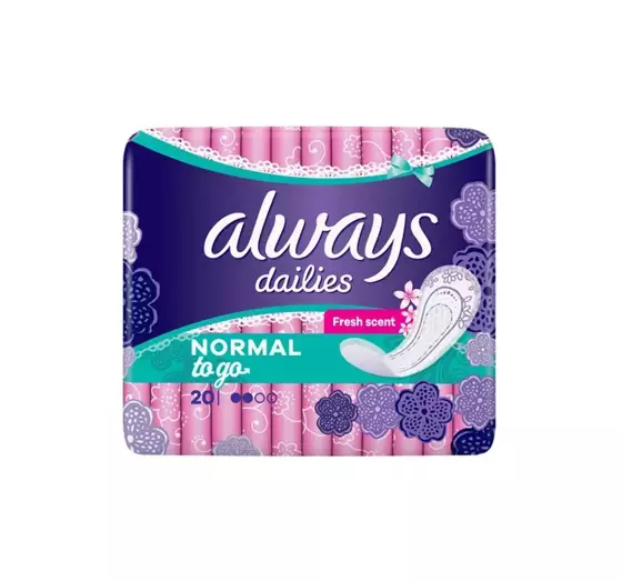 ALWAYS DAILIES NORMAL TO GO FRESH SCENT HYGIENEPADS 20 STÜCK